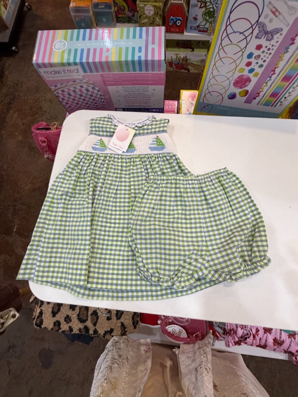 NWT  Petit Ami Smocked Dress Set